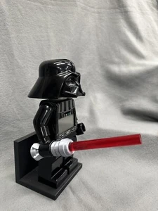 Lego Alarm Clock Lightsaber with Wall Mount For Darth Vader 3d Print Star Wars - Picture 1 of 4