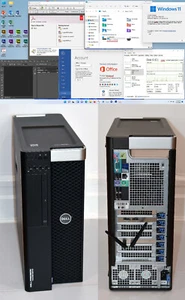 DELL T5810 E5-1620v4 3.50Ghz WiFi 32GB 512G NVMe +3TB Win11 PRO Adobe CS6 Office - Picture 1 of 12