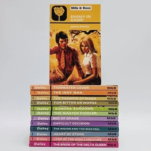 Mills & Boon Janet Dailey 13 Book Bundle Lot '70s & '80s Vintage Love Romance - Picture 1 of 16