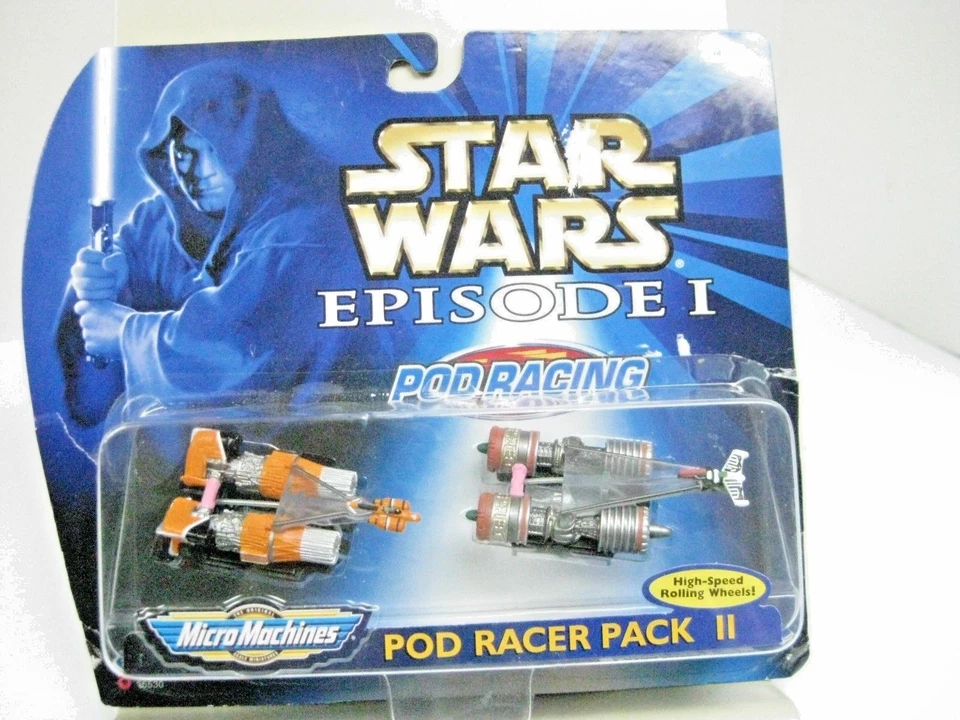 STAR WARS MICRO MACHINES EPISODE 1 PODRACER PACK II 1998 GALOOB