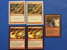 Mtg Stone Rain x5 Playset 8th Edition COK Ice age Common Sorcery