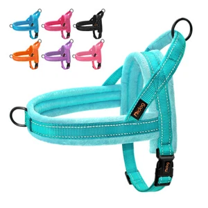 Comfort Padded Dog Harness Front Leading Adjustable Reflective Pet Strap Vests - Picture 1 of 18