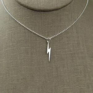 Collar Harry Potter con colgante flash, color plata - Imagen 1 de 3