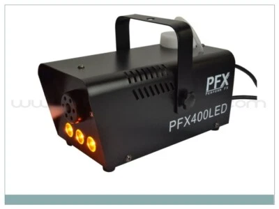 PFX400LED MACCHINA DEL FUMO COMPATTA 400 WATT CON 3 LED COLOR AMBRA - Immagine 1 di 4