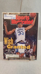 De colección Sports Illustrated NCAA Duke Blue Devils Grant Hill abril de 1991 - Imagen 1 de 2