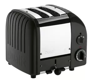 DUALIT Classic New Gen 2-Slice Wide Slot in MATTE BLACK Toaster 120 volt - Picture 1 of 1