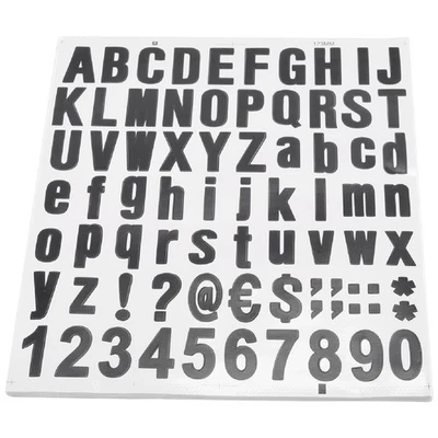 770 Pieces 10 Sheets Self Adhesive Vinyl Letters Numbers Kit, Alphabet1019 - image 1 of 4