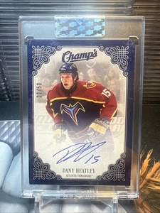 Autógrafos Campeones Corte Transparente Cubierta Superior 2023-24 Azul Dany Heatley 22/50 - Imagen 1 de 2