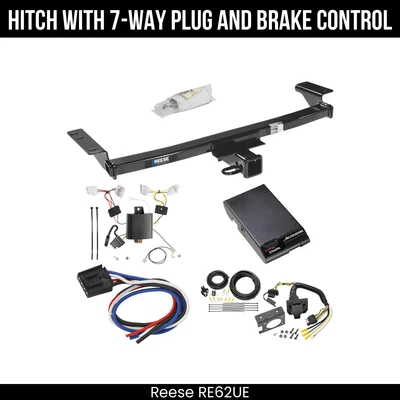 Paquete de remolque de enganche + control de freno para 09-14 Nissan Murano 44600 receptor de 2" clase 3 Foto 1 de 4