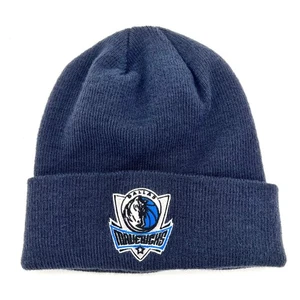 Dallas Mavericks NBA Basketball Beanie Hat Ski Cap Youth Adidas Navy - Picture 1 of 10