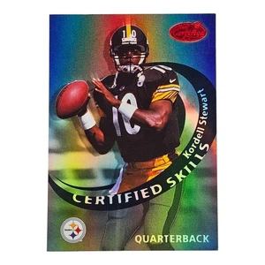 Espejo de habilidades Leaf 1999 certificado negro Steve McNair Kordell Stewart SP #'d/25 - Imagen 1 de 2