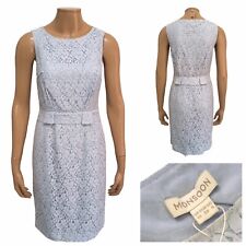 MONSOON Estelle Light Blue Lace Sleeveless Pencil Dress Size 10 UK NEW RRP £85
