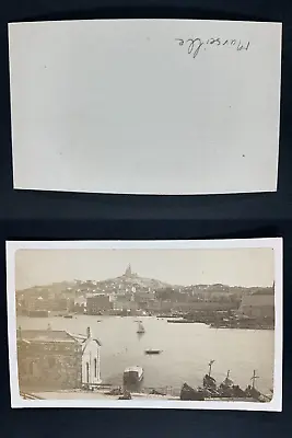 France, Marseille, Panorama Vintage Cdv Albumen Print CDV, Tirage Albuminé, 6  • 49€