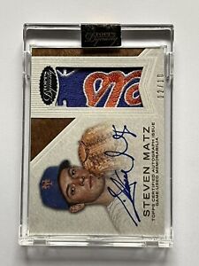 2016 Topps Dynasty Steven Matz Game Used Patch Auto 2/10  AP-SM3