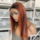 13*4 Front Lac Wig 16&quot; Color for Pictures Straight Human Hair Wig for Ladies