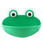 Frogs Shaped Soap Dish Holder with Suction Cups Kitchen Bathroom Soapbox for Cas