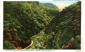 Highway White River Junction Montpelier VT Linen Postcard Not Post Marked-29 - Foto 1 di 2