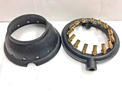 Jet Speed Burner Propane Gas 15 Tips 1/2" Pipe w/ cover Up to 130,000 BTU/HR GSW