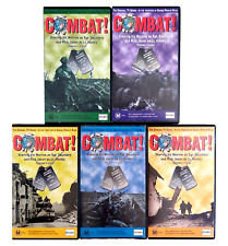 COMBAT! VHS PAL Bundle x 5 Volumes 1-5,  10 Episodes, 1966 TV SHOW Vic Morrow