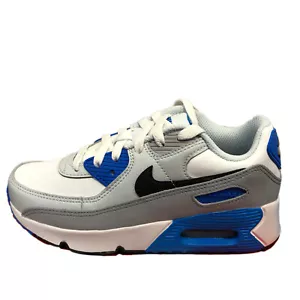 Premium Junior Niños Niñas Zapatos NIKE AIR MAX 90 Cuero Entrenadores Blanco EU 33 UK 1 - Imagen 1 de 12