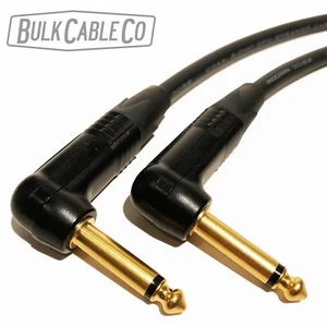 1,5 pies - cable de altavoz Mogami 3082 - extremos dorados de ángulo recto neutro - amplificador a cabina - Imagen 1 de 10