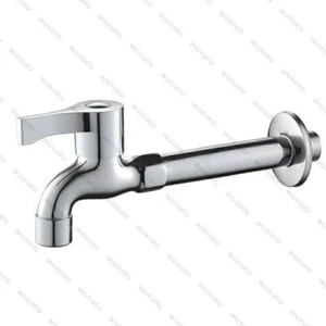 20cm lang Einhand Wand Kaltwasser Armatur Bad Wasserhahn Garten Zapf Ventil Neu - Bild 1 von 3