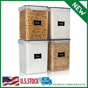 4Pc Large Food Storage Container 175Oz, BPA Free for Flour, Sugar, Baking Supply - Picture 1 of 9