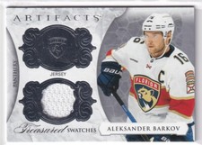 2023-24 UPPER DECK ARTIFACTS TREASURED SWATCHES JERSEY PANTHER ALEKSANDER BARKOV