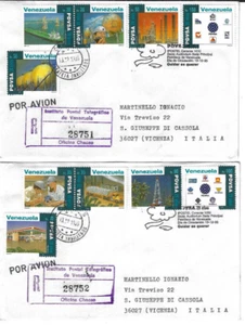 Venezuela: 1995; Scott 1531, set in 2 FDC, petroleum industries, Used, EBV1341 - Picture 1 of 2