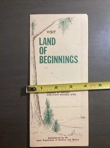 Vintage Land der Anfänge North Carolina State historische Stätten Broschüre B46 - Bild 1 von 16