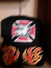 Bulldog Choppers Hat Cap Black & Red Embroidered Logo Biker Motorcycle