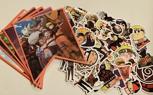 Naruto Sticker 50 Set and Happy Birthday Banner Anime Orange - Picture 1 of 4