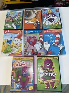 Dr. Seuss + Barney DVD - LOT OF 8 Assorted - Tested - Picture 1 of 5