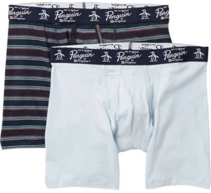 ORIGINAL PENGUIN Boxer Briefs Size S- Pack of 2 Men’s NWT Skyway/Navy Multi - Picture 1 of 1