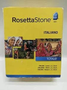 Rosetta Stone Italiano Version 4 Level 1-4 Set With Activation Code New - Picture 1 of 10