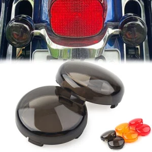 2" Blinklicht Licht Abdeckung Amber Guard für Harley Touring Softail Dyna - Picture 1 of 12