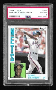 Darryl Strawberry 1984 Topps ROOKIE baseball card #182 New York Mets PSA NM-MT 8 - Picture 1 of 2