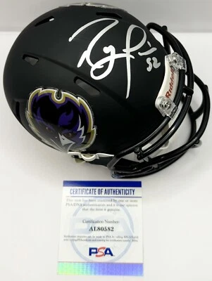 Ray Lewis Signed Autographed Baltimore Ravens Custom Mini Helmet PSA/DNA - Image 1 of 2