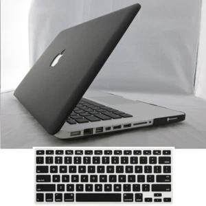Black Matte Hard Protective Case for MacBook Pro Air 13" A2337 A2338 A2681 A3113 - Picture 1 of 7
