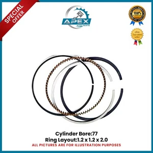 JUEGO DE ANILLOS DE PISTÓN PARA GASOLINA 1.6 G4FC G4FD STD 23040-2B000 230402B600 - Imagen 1 de 4