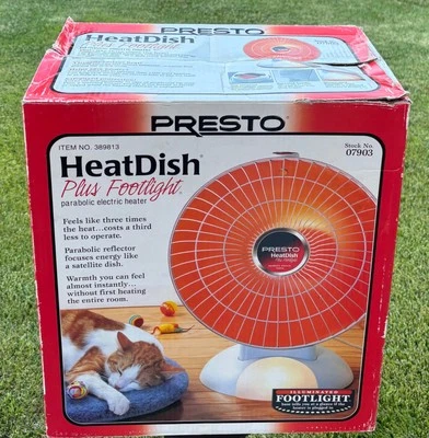 Calentador eléctrico parabólico Presto HeatDish más foco 07903 389813 Foto 1 de 4