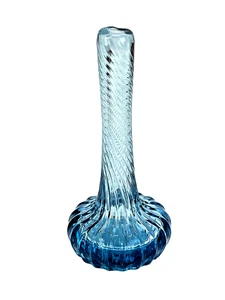 Botella de perfume de Murano vintage vidrio artístico soplado a mano firmada EA '92 sin tapón 4"T - Imagen 1 de 13