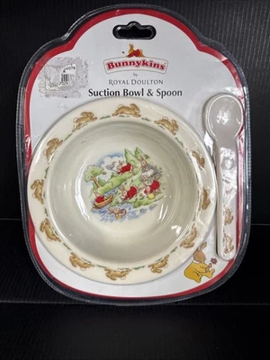 Kids First Bowl And Spoon Bunnykins by Royal Doulton  Suction Bowl & Spoon - image 1 of 3