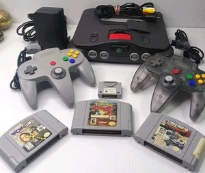 Nintendo 64 N64 Console / Atomic Purple Controller Games & Accessories WORKING - Picture 1 of 23