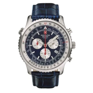 Swiss Alpine Military Reloj Hombre Cronógrafo Analogico Cuarzo 7078.9535SAM Cuero - Imagen 1 de 5