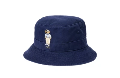Polo Ralph Lauren Sombrero Para Hombres Polo Grande Oso Sarga Cubo Polo Azul Marino XL NUEVO CON ETIQUETAS Foto 1 de 3