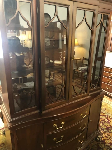 Georgetown Galleries Solid Mahogany China Cabinet Cover