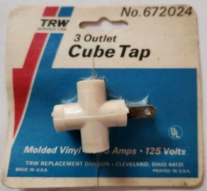 TRW 3 Steckdosen Würfelhahn - 15 Ampere - 125 Volt - Bild 1 von 3