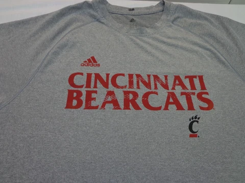 Adidas Cincinnati Bearcats Military Bowl   Gray Climalite T Shirt   Size XL Cover