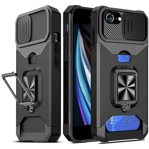 For iPhone SE 3rd 2nd Generation Case Armor Ring Shockproof Hard Rugged Cover US - Picture 1 of 10